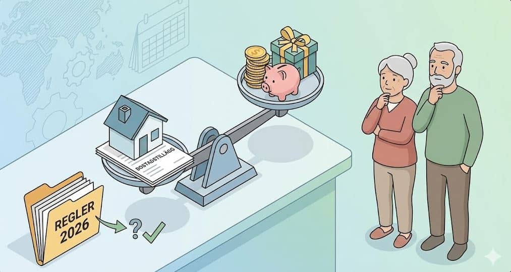 Ge bort pengar för att få bostadstillägg – Regler och risker